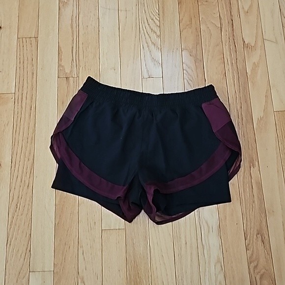MPG Lined Athletic Shorts Black & Maroon Size: Small. Excellent Condition. - Picture 1 of 3